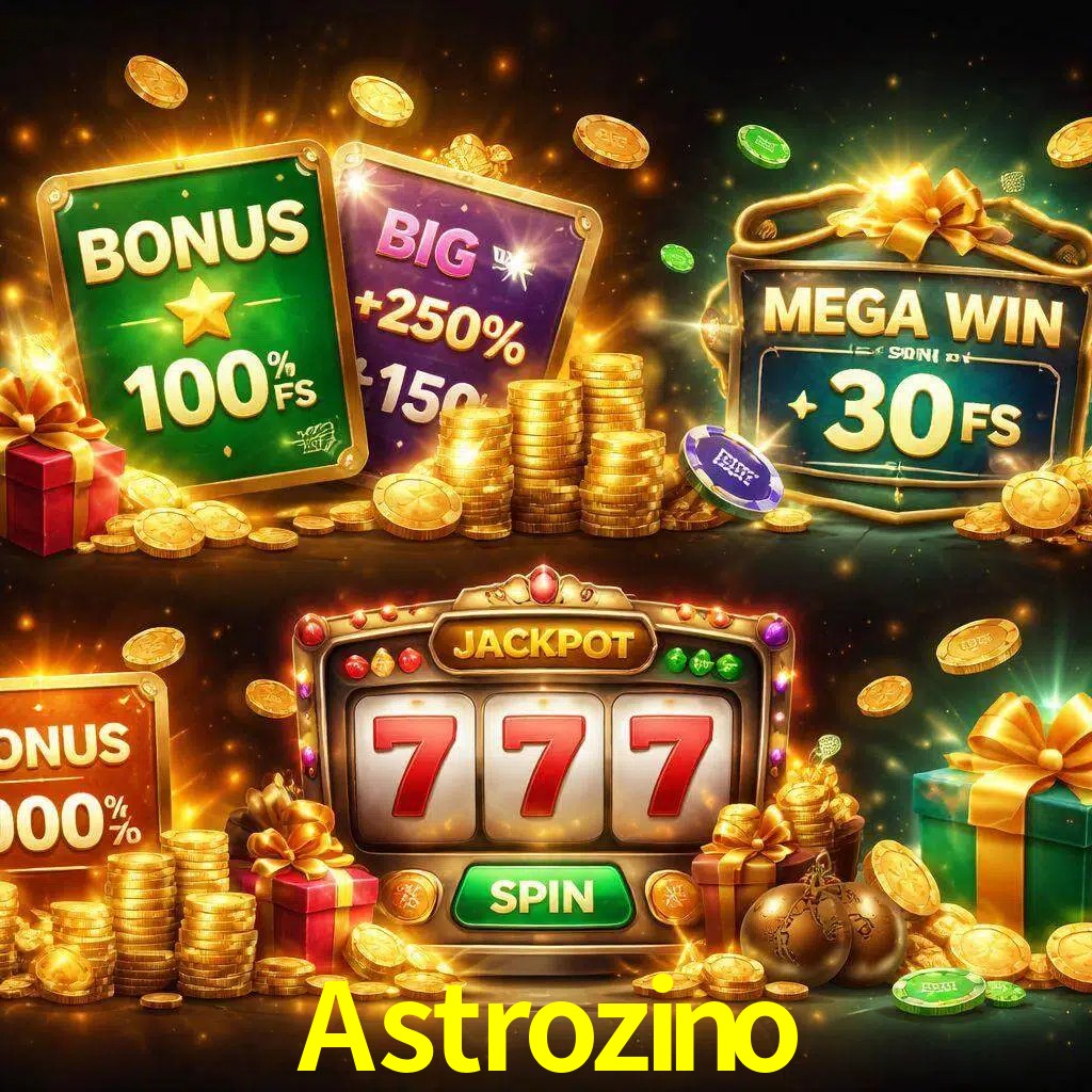 Tipos de bonos Astrozino incluyendo recompensas de bienvenida y promociones continuas